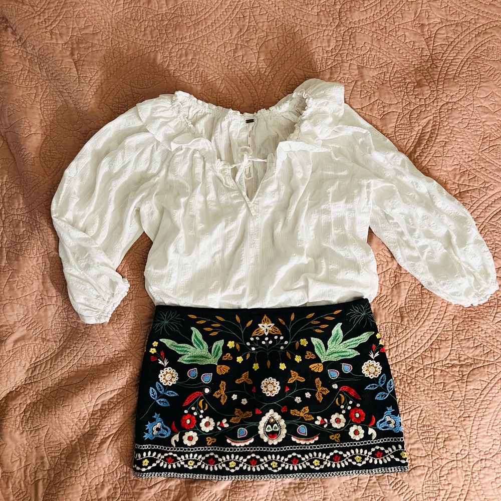 Free people white shirt